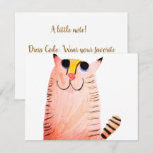 Met de Hand Getekende Oranje Tabby Kat Kinderen Ve
