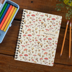 Met de Hand Getekende Paddenstoelen Boho Cottageco Notitieboek