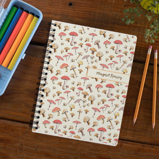 Met de Hand Getekende Paddenstoelen Boho Cottageco Notitieboek