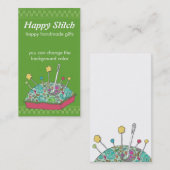 met de hand getekende paisleynaaimachine visitekaartje (Voorkant / Achterkant)