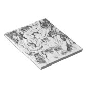 Met de hand getekende papavers bloemen bloemen notitieblok (Schuin)