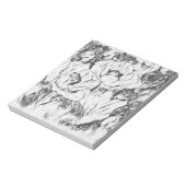 Met de hand getekende papavers bloemen bloemen notitieblok (Linkerzijde)