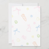Met de hand getekende pastel Easter Brunch & Eiere (Achterkant)