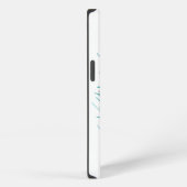 Met de hand getekende pauwenveren iPhone hoesje (Rechterkant)