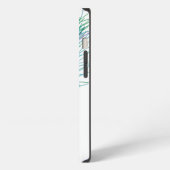 Met de hand getekende pauwenveren iPhone hoesje (Linkerkant)