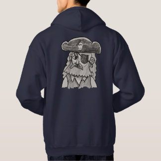 Met de hand getekende piratenschets hoodie