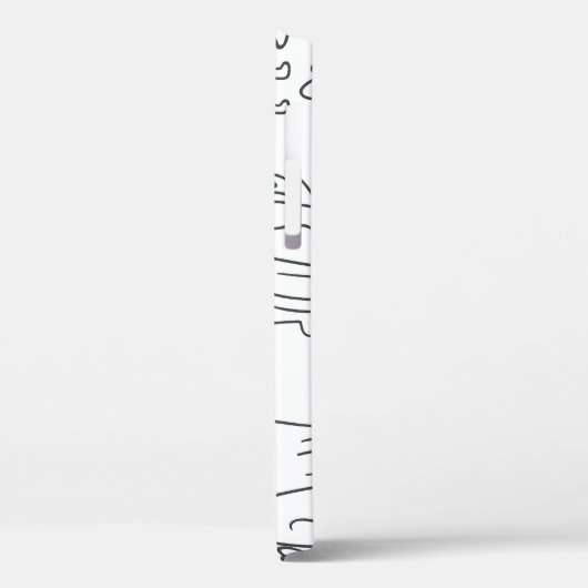 Met de hand getekende pluizige honden:  patroon. Case-Mate iPhone case (Achterkant / Links)