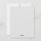 Met de hand getekende poinsettia bloem Prettig ker Feestdagenkaart (Achterkant)