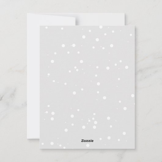 Met de hand getekende poinsettia bloem Prettig ker Feestdagenkaart (Achterkant)