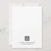 Met de Hand Getekende QR Code Fantasievolle Bruilo Kaart (Achterkant)