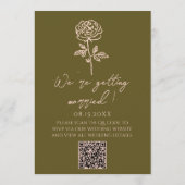 Met de Hand Getekende QR Code Graslanden Bloemige Kaart (Achterkant)