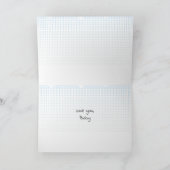 Met de hand getekende Retro Art Couple's Love you, Kaart (Binnen)