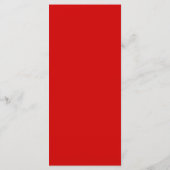 Met de Hand Getekende Retro Cupido Rood Cherub Vin Menu (Achterkant)