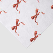 Met de Hand Getekende Rode Lint Strik Tissuepapier (Detail)