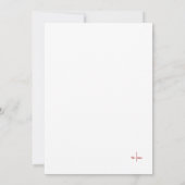 Met de Hand Getekende Rode Trouwdag Bewaar De Datu Save The Date (Achterkant)