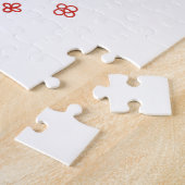 Met de hand getekende romantische lijnkunst gezich legpuzzel (Zijkant)