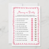 Met de Hand Getekende Roze Baby Shower Baby Mama o Kaart (Voorkant)