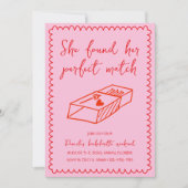 Met de Hand Getekende Roze Bachelorette Weekend Pe Kaart (Voorkant)