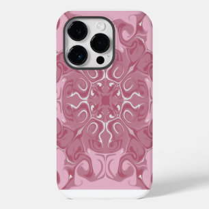 Met de Hand Getekende Roze Marmer Hoesje voor Tele