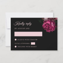 Met de Hand Getekende Rozen Zwarte Bloemen