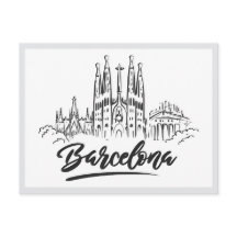 Met de hand getekende Sagrada Familia Barcelona Sp