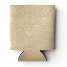 Met de hand getekende Sandy Shells Cooler