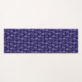 Met de hand getekende schelp-patroon yoga mat (Voorkant (horizontaal))