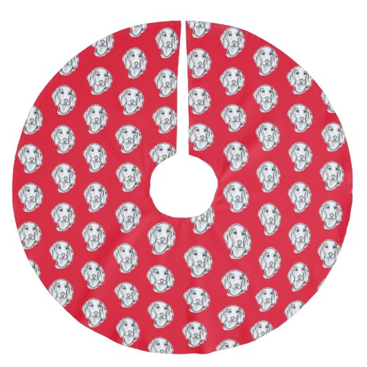 met de hand getekende schets zwarte witte puppy kerstboom rok (Voorkant)