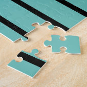 met de hand getekende schets zwarte witte puppy legpuzzel (Zijkant)