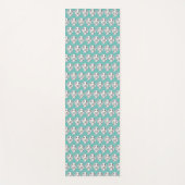 met de hand getekende schets zwarte witte puppy yogamat (Voorkant)