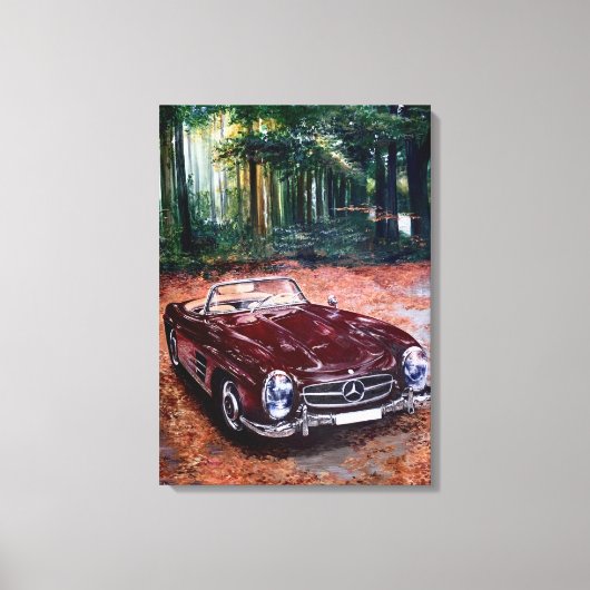 Met de hand getekende schildering op canvas wandku afdruk (Voorkant)