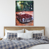 Met de hand getekende schildering op canvas wandku afdruk (Insitu (Slaapkamer))