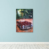 Met de hand getekende schildering op canvas wandku afdruk (Insitu (Houten vloer))