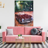 Met de hand getekende schildering op canvas wandku afdruk (Insitu (Woonkamer))