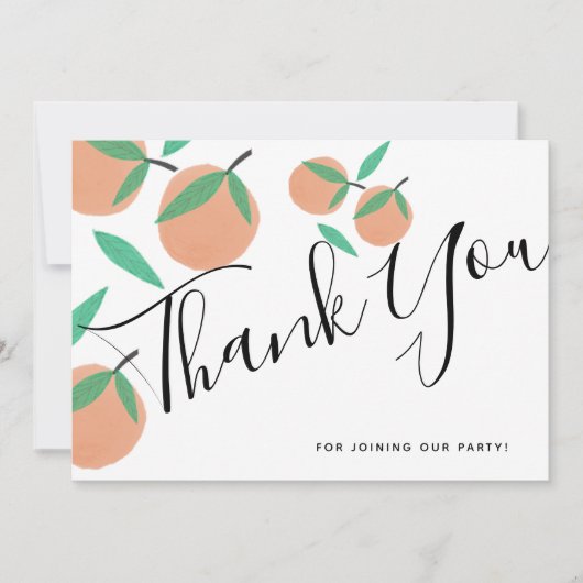 Met de hand getekende Sinaasappels Botanische citr Kaart (Voorkant)