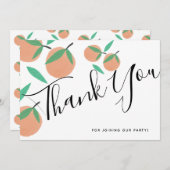 Met de hand getekende Sinaasappels Botanische citr Kaart (Voorkant / Achterkant)