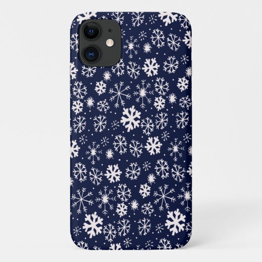 Met de hand getekende sneeuwvlok blizzard met mari Case-Mate iPhone case (Achterkant)