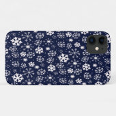 Met de hand getekende sneeuwvlok blizzard met mari Case-Mate iPhone case (Achterkant (horizontaal))
