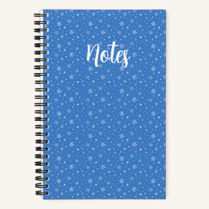 Met de Hand Getekende Sneeuwvlokken Whimsical Wint Notitieboek