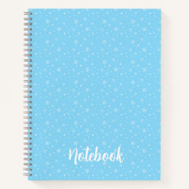 Met de Hand Getekende Sneeuwvlokken Whimsical Wint Notitieboek