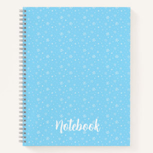 Met de Hand Getekende Sneeuwvlokken Whimsical Wint Notitieboek
