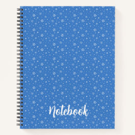 Met de Hand Getekende Sneeuwvlokken Whimsisch Wint Notitieboek