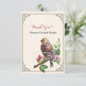 Met de hand getekende, speciaal gepersonaliseerde  bedankkaart (Staand voorkant)