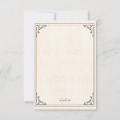 Met de hand getekende, speciaal gepersonaliseerde  bedankkaart (Achterkant)