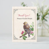 Met de hand getekende, speciaal gepersonaliseerde bedankkaart (Staand voorkant)