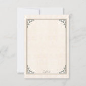 Met de hand getekende, speciaal gepersonaliseerde bedankkaart (Achterkant)