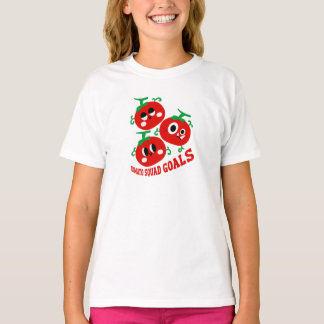 Met de hand getekende speelse trio van Kawaii-toma T-shirt