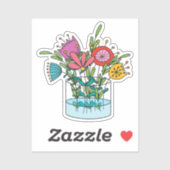 Met de hand getekende Sticker van vinyl, op maat g (Vel)