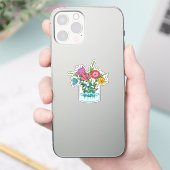 Met de hand getekende Sticker van vinyl, op maat g (Telefoon)