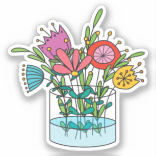 Met de hand getekende Sticker van vinyl, op maat g